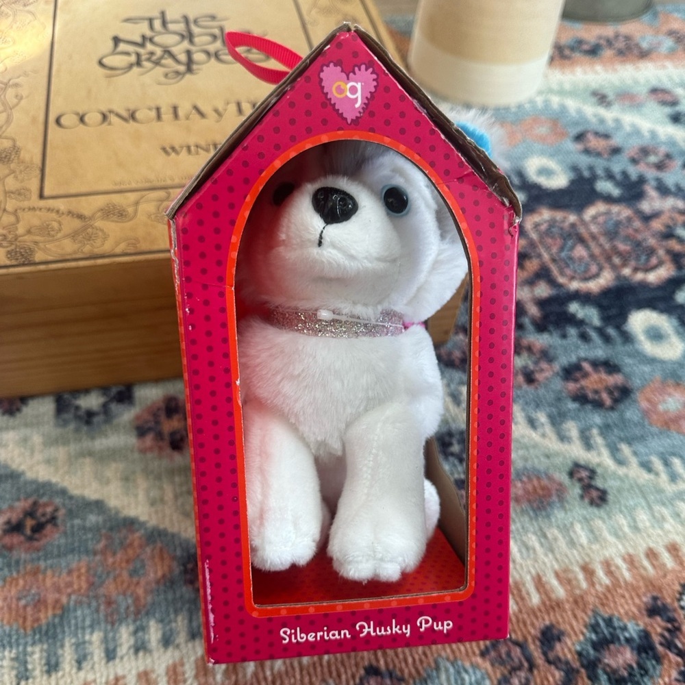 New Our Generation Siberian Husky Posable 6-inch Pet Dog Plush - Picture 5 of 16